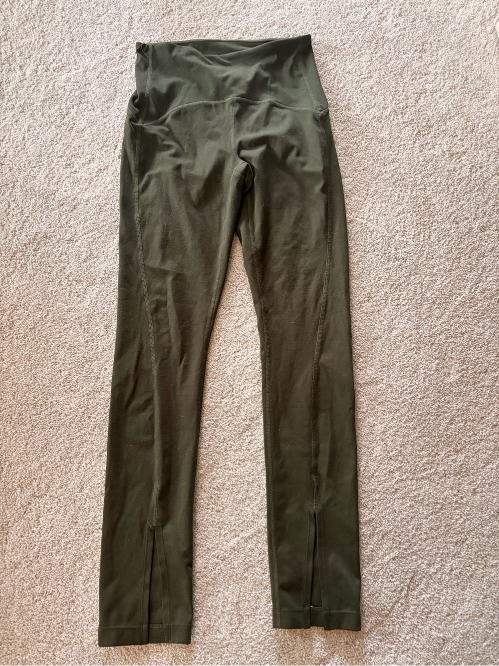 Zella Olive Green High-Waist Leggings